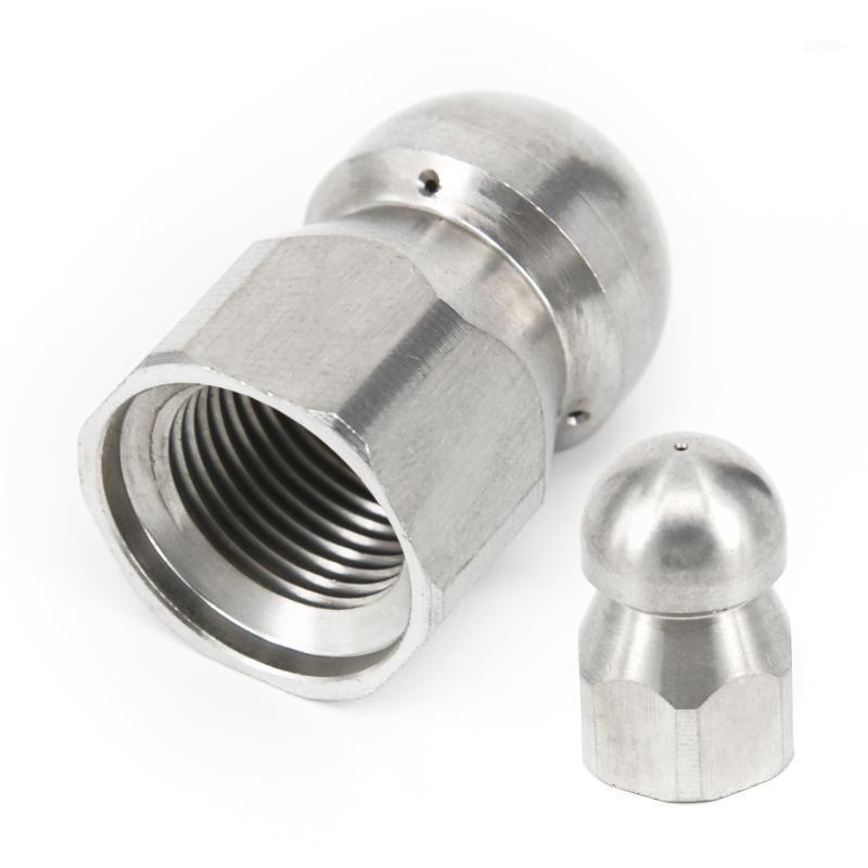 

3/8 1/2F Pressure Washer Drain Sewer Cleaning Pipe Jetter Rotary Nozzle 5 Jet1