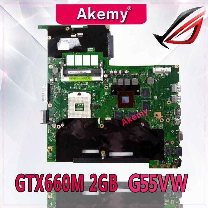 

Akemy G55VW Laptop motherboard GTX660M 2GB for G55VW G55V Test mainboard motherboard test 100% ok