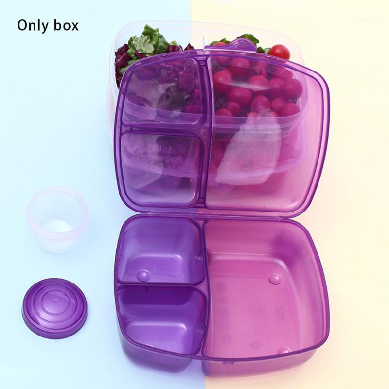 

Storage Box Fruit Salad Bento Rectangular Plastic Lunch Box Sealed Easy To Carry Portable1