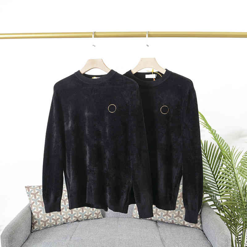 

Men's Sweaters street 21ss Limited men s sweaters style brand classic jumper Grand luxury art movement Bright silk mesh memory fabric High-end round neck 5F84, Black