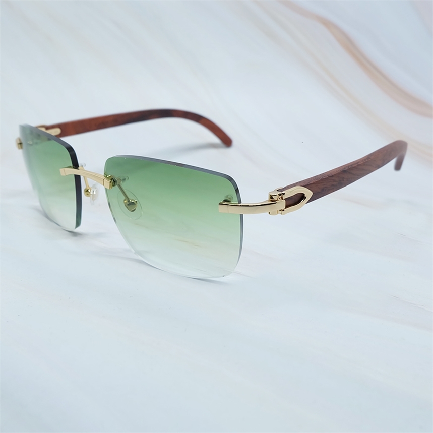

Rimless Sunglasses Men Womens Sun Glasses Cariter Frame Glasses Wooden Buffalo Big Square Sunglass Buffs signature Sunglasses gafas de sol