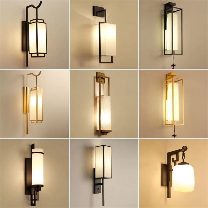 

Chinese style Wall Lamp Classical Living Room Bedroom Bedside Lamp Luxury LED TV Background Vintage Wall Light