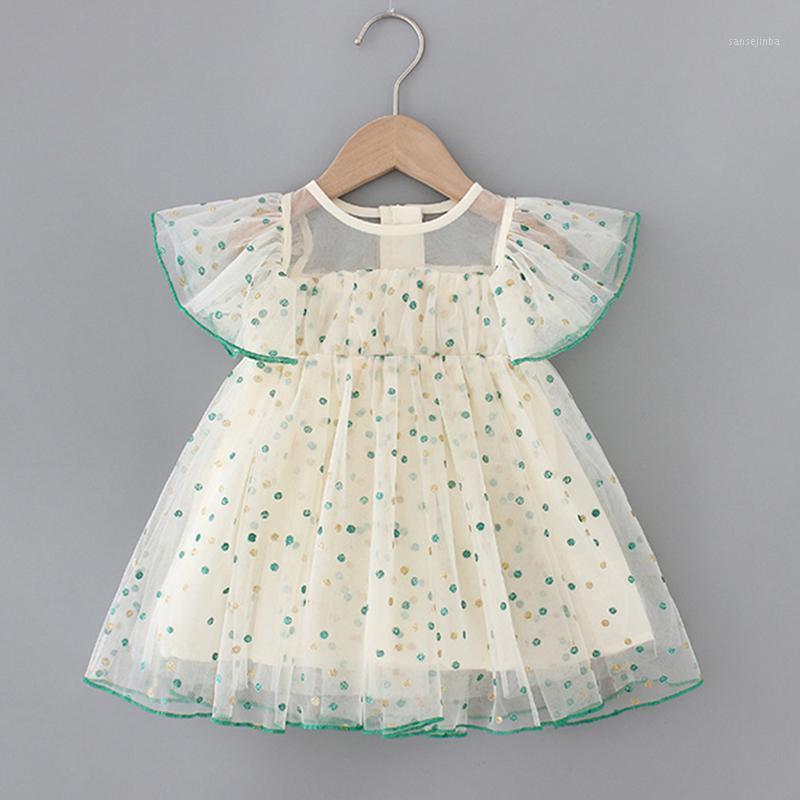 

Baby Girls Clothes Children Baby Dresses Girl Lace Princess Party Baptism Dresses Puff Sleeve Sequin Dots Kids Outfits Clothes1, Red e20232