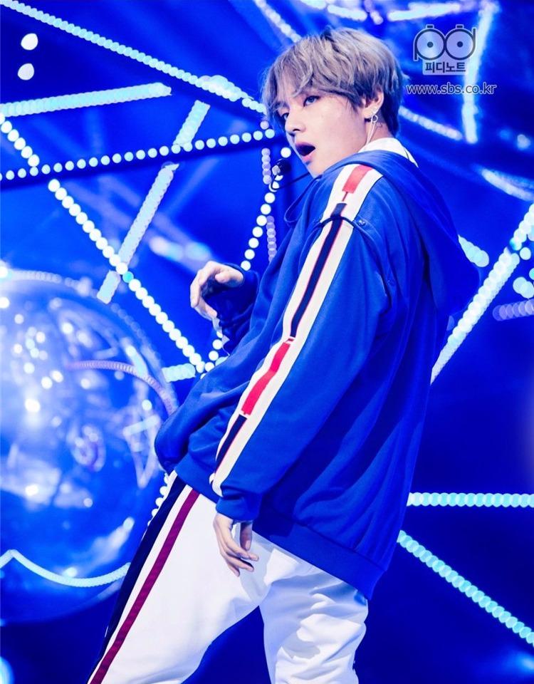 

Men's Jackets Kim Tae Hyung Blue Zipper Outerwear Top, Black;brown