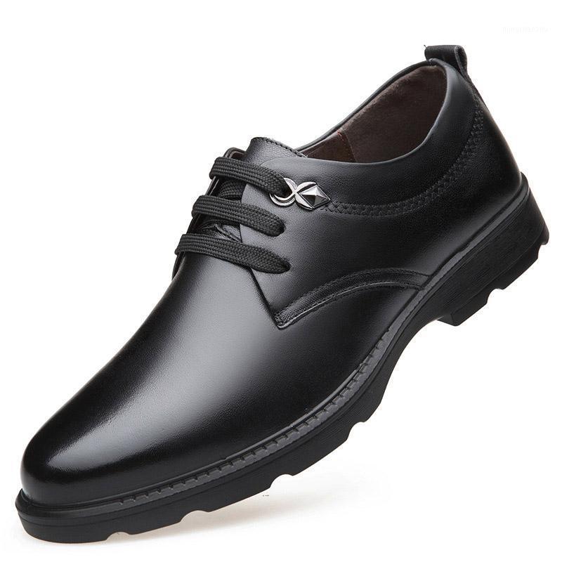 

Hot explosions low to help British style men's casual shoes leather black breathable wear-resistant casual business shoes men1, Brown