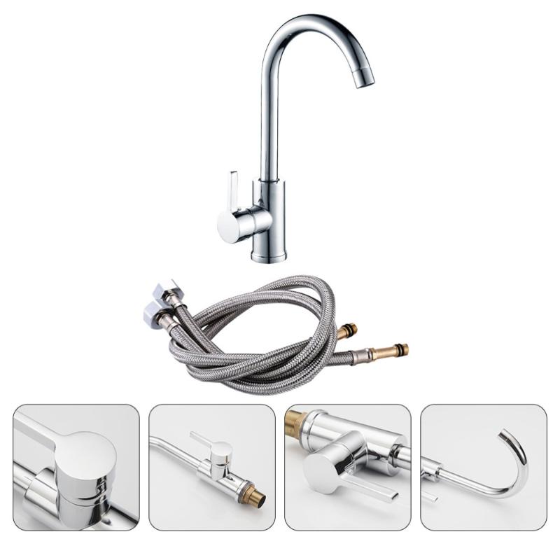 

Kitchen Bathroom Water Tap Household Hot and Cold Water Faucet with Hose