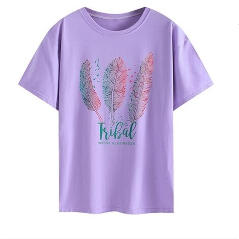 

Latest Fashion Women's t Shirt Summer Cotton Material O- Neck Tops Clothing Ts501l 4e83