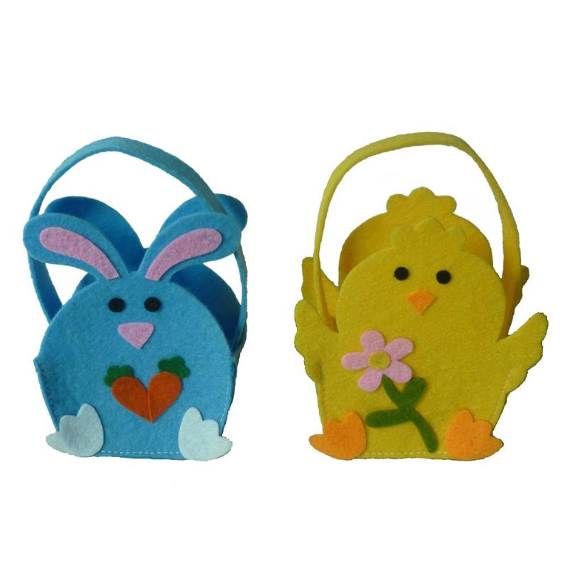 

Easter Bag Chick Snack Bag Gift Tote for Kids Candies Goodies Easter Baskets
