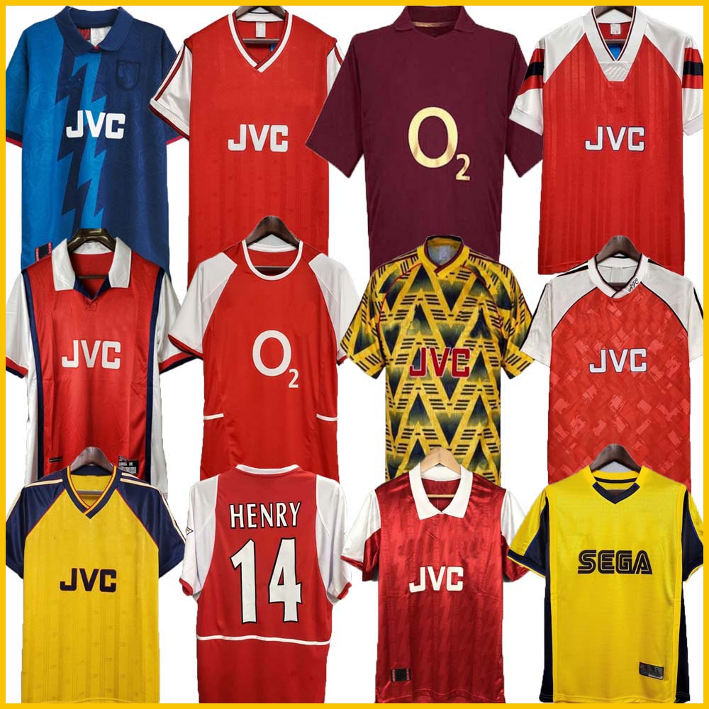 

TOP HIGHBURY HOME FOOTBALL SHIRT JERSEY SOCCER PIRES HENRY REYES 2002 04 Retro JERSEY 05 06 BERGKAMP 92 94 95 ADAMS Long sleeve 96 97 Galla, 93/94 away
