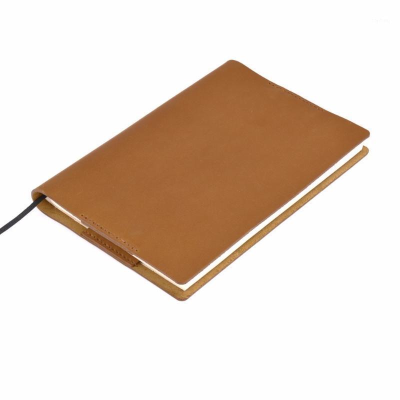 

Vintage Genuine Leather Notebook Diary Cover A5 A6 size Handmade Protective Journal Cover Cowhide Sketchbook Planner1