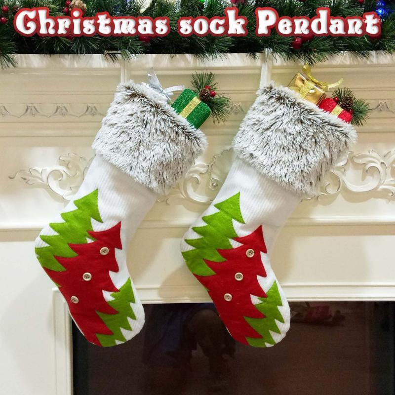 

Christmas Decorations For Home Fashion Christmas Socks Gift Bag Tree Decorations Goodybag New Year Xmas Decoration1
