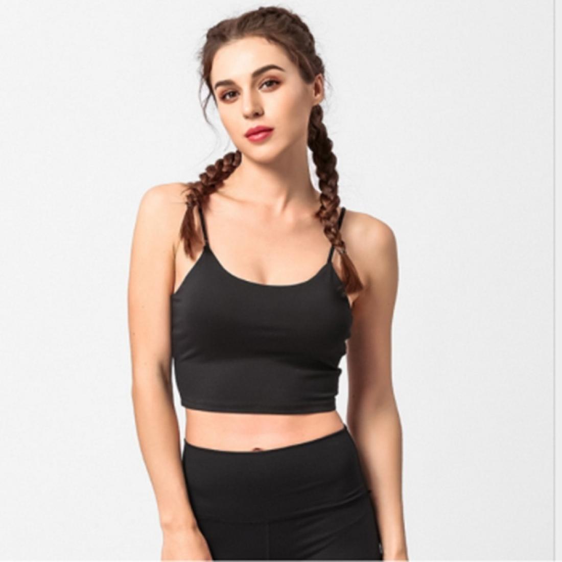 

Thin Shoulder Strap Fitness Sports Bra Camisole