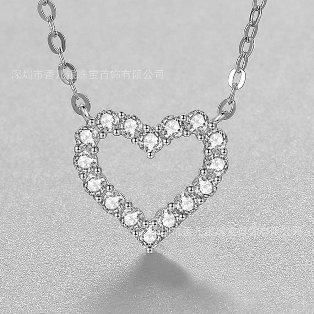 

Luxurys Designers Fashion Xl012 Sterling Silver 925 Necklace women's Pendant heart-shaped peach heart love necklace short necklace jewelry