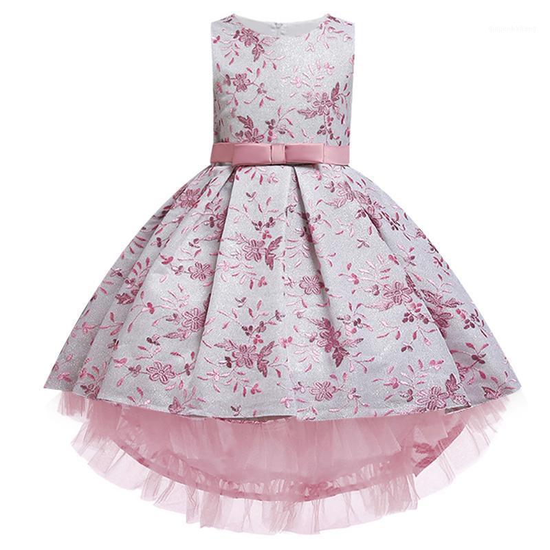 

Christmas Baby Girls Clothes Kids Lace Trailing Princess Dress Of Elegant Birthday Party Flower Dresses1 Girl's Dresses, As picture
