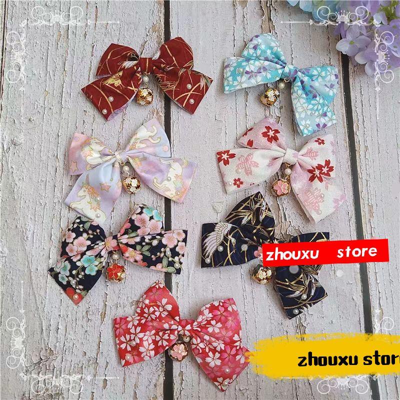 

Lolita big bowknot Japanese soft sister girl clip hairpin kimono hair accessories