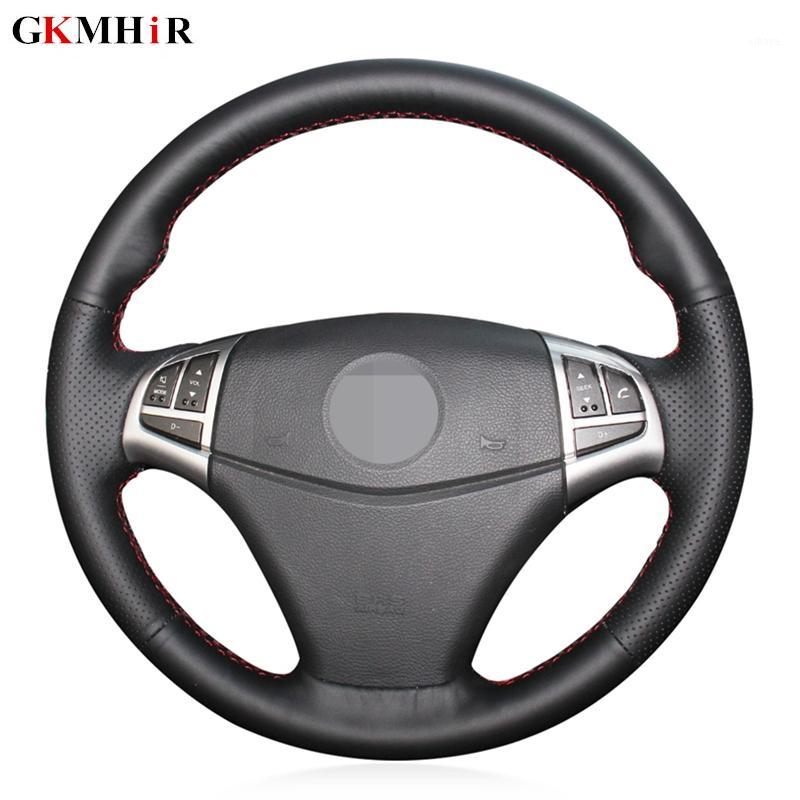 

DIY Black Artificial Leather Hand-stitched Car Steering Wheel Cover for Ssangyong Korando 2011 2012 2013 20141