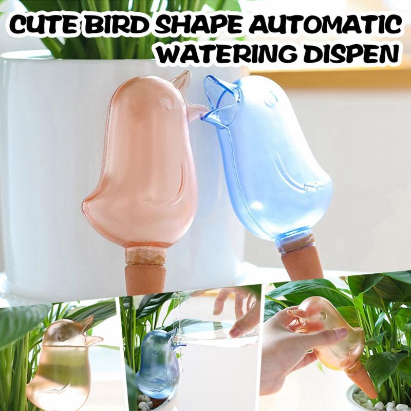 

1PC Garden Automatic Watering Tool Cute Birds Indoor Drip Irrigation Watering System Kit Potted Plant Waterers Spike Houseplant, Bu