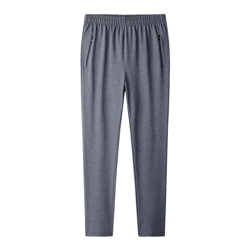 

Plus Size Men Sport Pant Autumn Loose Zipper Pocket Running Jogging Workout Casual Fitness Gym Trousers Sportswear Sweatpant, Black