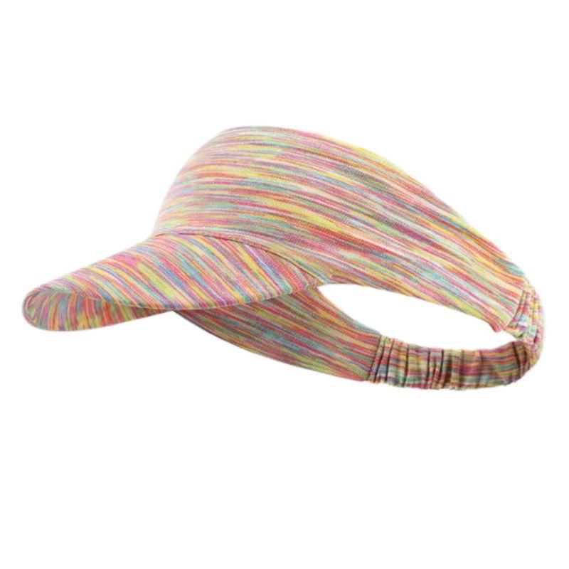 

Running Sports Sun Visor Headband Striped UV Protection Empty Top Baseball Hat