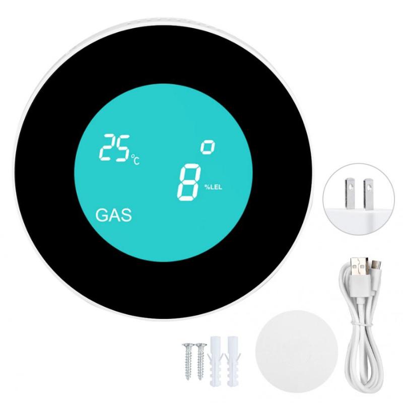 

LCD Display WIFI Combustible Gas Leak Detector Smart Alarm Sensor for Tuya 100-240V gadgets inteligente carbon monoxide detector
