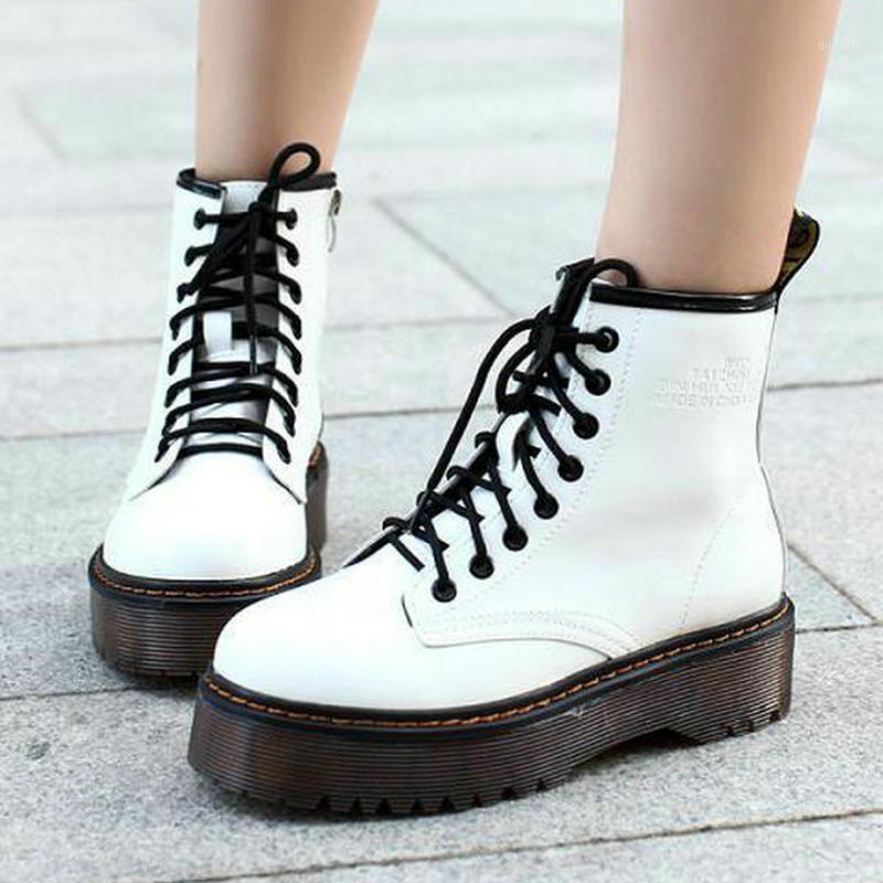 

2021 New Autumn Women's Shoes Ladies Low Heels Lace-up Rain Boots Women Cross-tied Vintage Shoes Woman with Ankle Winter Boot1, Black