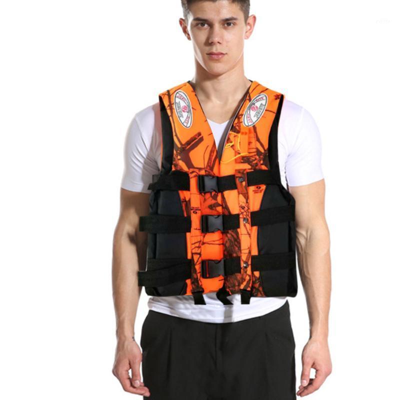

High quality Adult Children life vest Swimming Boating Surfing Sailing Swimming Vest Polyester safety Professional Jacket#21, Orange