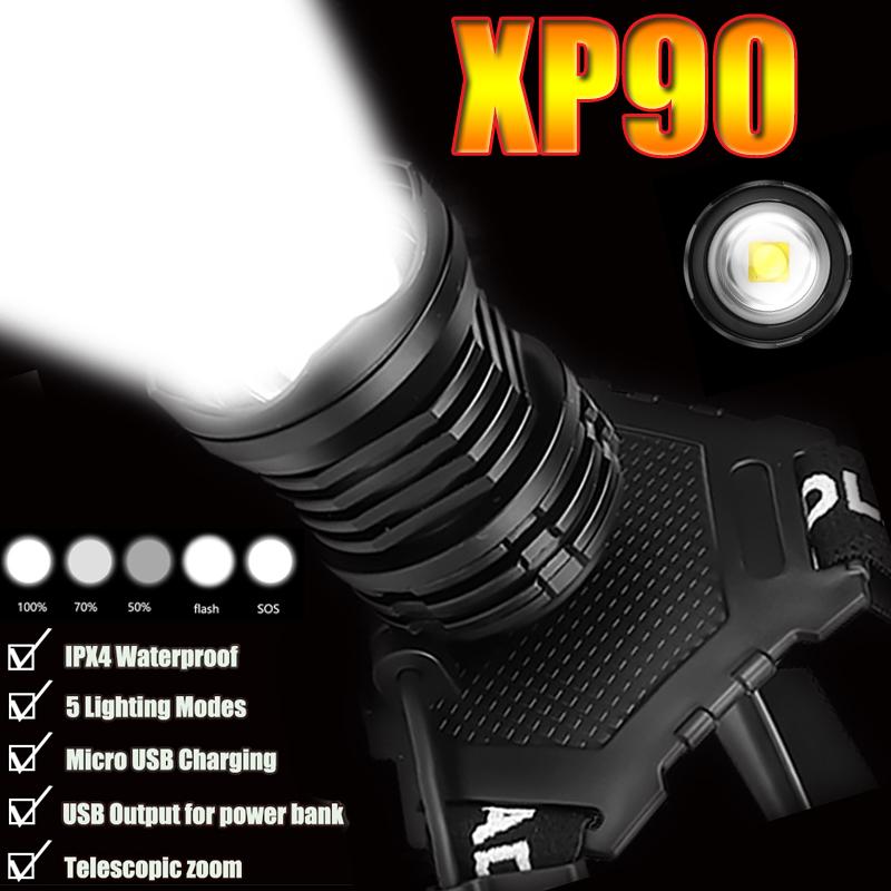 

300000 lm xhp90.2 led headlight xhp90 high power head lamp torch usb 18650 rechargeable xhp70 head light xhp50.2 zoom headlamp