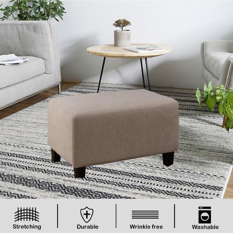 

Amazon elastic pedal cover thickened all-inclusive low stool cover simple household sofa step stool protective1
