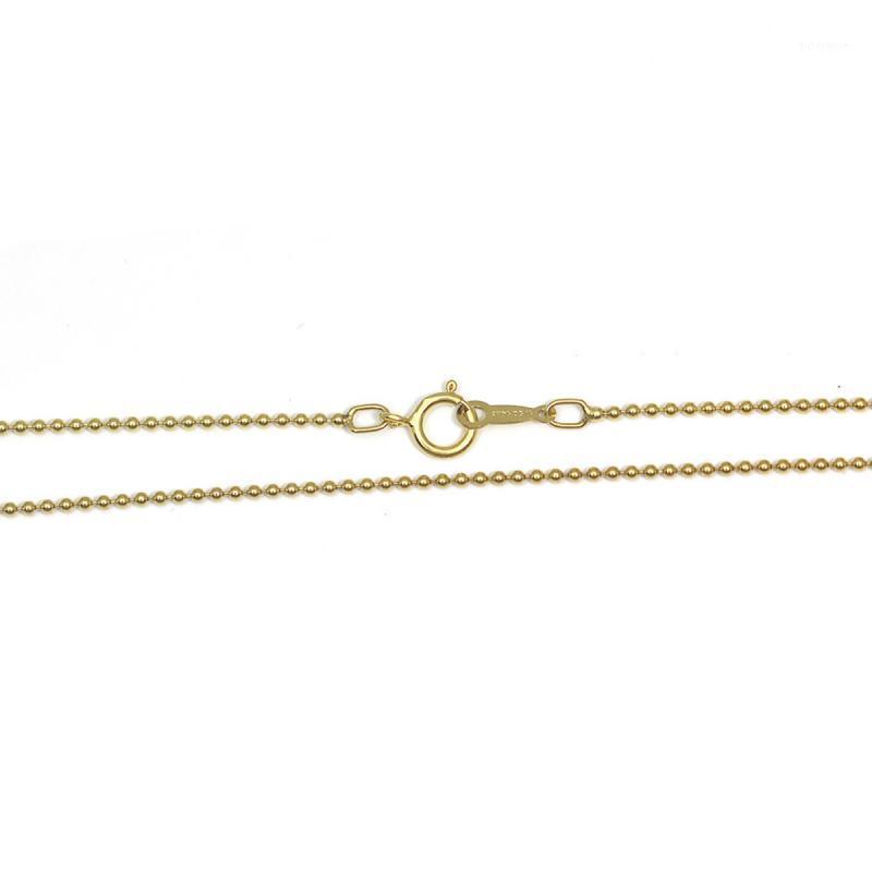 

Beadsnice Beaded Chain Necklace Gold Filled Ball Necklace Finished Dainty Women Jewelry 401051