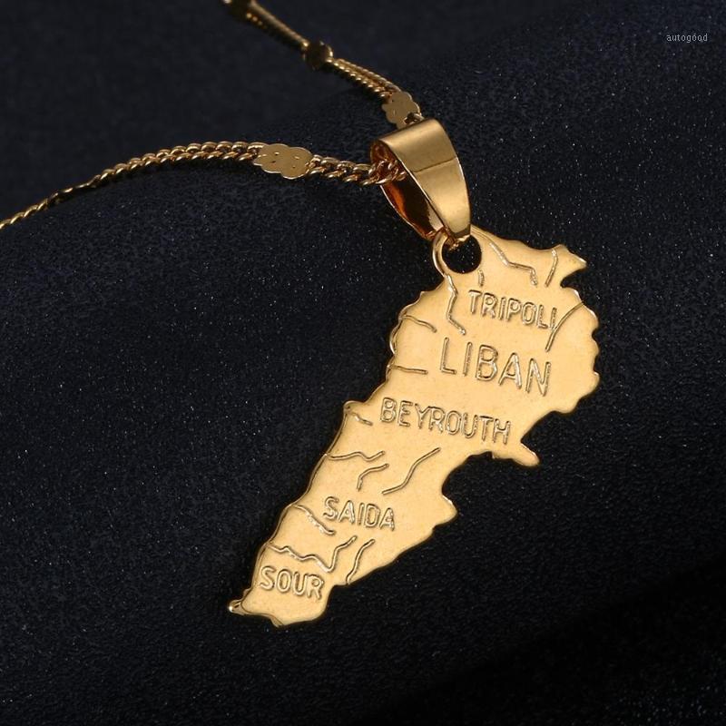

Pendant Necklaces Gold Color Lebanon Map Liban Maps Of Lebanese Patriotic Trendy Jewelry Gifts1