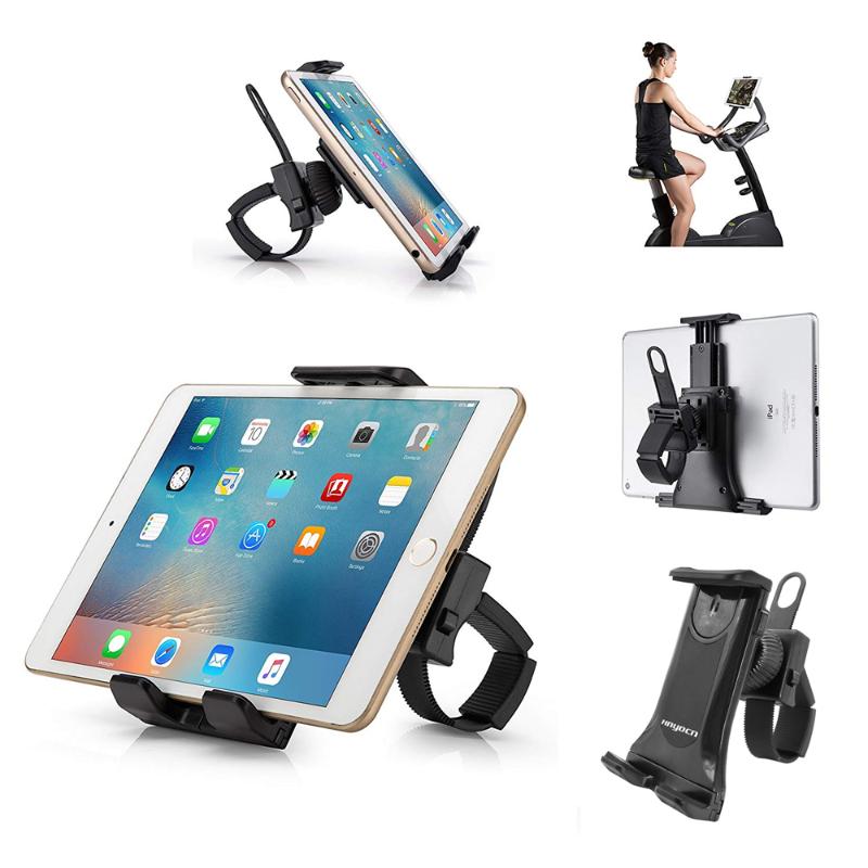 

Xnyocn Universal Handlebar Mount for iPad Tablet Phone Holder Stand for Indoor Gym Tread Mill 3.5 to 12 inch Mobile Devices