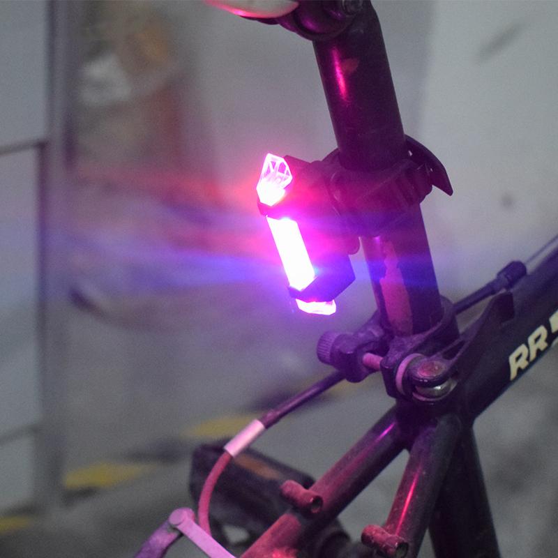 

Bike Tail Light LED Mini Bicycle Rear Light Bike Lamp USB Rechargeable Cycling Outdoor Riding Safety Warning