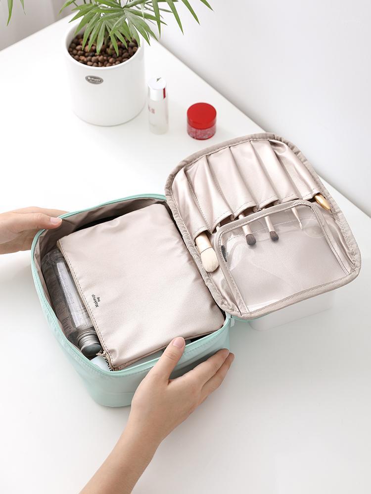 

Storage Bags Travel Suitcase Bag Makeup Organization Pockets Mask Cute Bedroom Tasche Home BF50SB