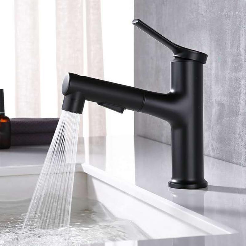 

Multifunctional Single Handle Home Spray Toilet Kitchen Bathroom Sink Tap Brass Modern Pull Out Hotel Basin Faucet1