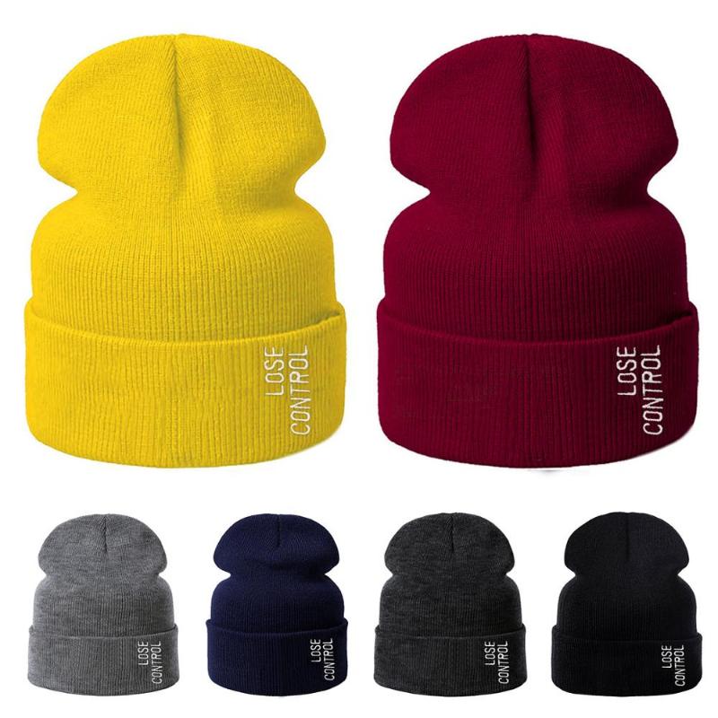 

Winter IWINTER 2020 Beanie Hat Men Women Knitted Warm Skullies Beanies Fashion Autumn Couple Embroidery Trend Hip Hop Hats gorro