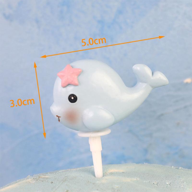 

1 Set / 4Pcs Cute Cake Toppers Sweet Cake Adornments for Birthday (1Pc Crab, 1Pc Starfish, 1Pc Seahorse, Whale