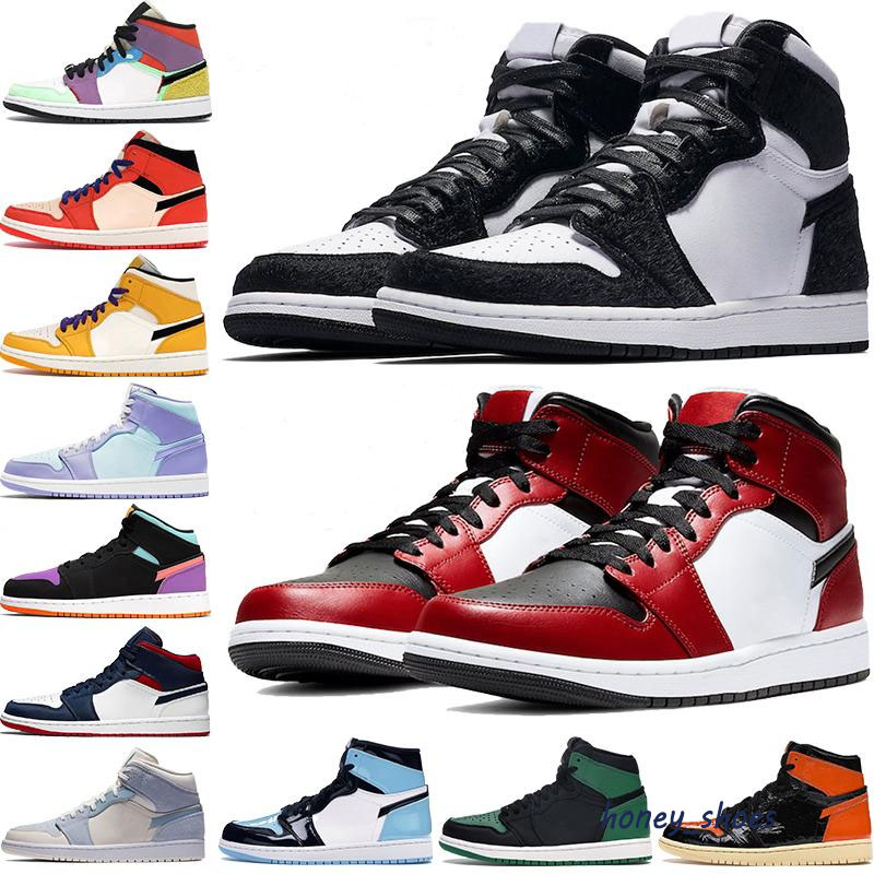 

2022 Jumpman 1 athletic shoes OG High outdoor shoes UNC Mens Homage To Home Royal Blue Men Sport Designer Sneakers Trainers 36-46, Color 8