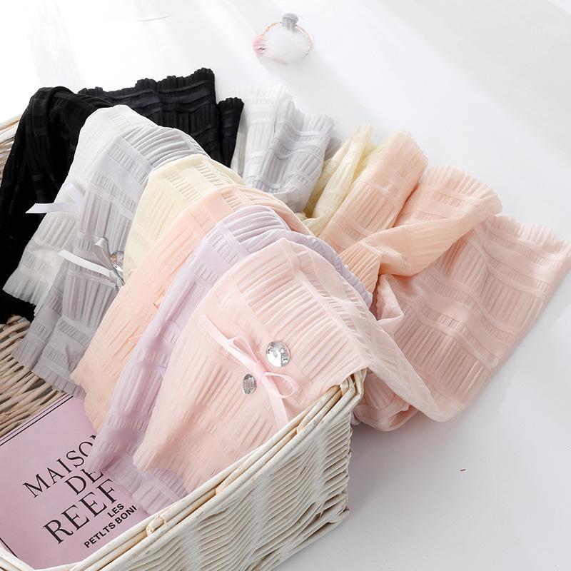 

Solid Color Double Diamond Cuff Women's Viscose Bubble Pleated Cuff Anti-UV Driving Sun-resistant Arm Guard Set1, Double diamond apricot