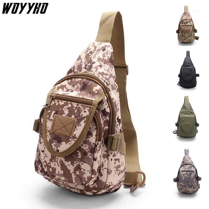 

Tactical Backpack,800D Outdoor Hunting Fishing Chest Bag,Camouflage Molle Shoulder Bag,Hiking Camping Climbing Daypack1, Khaki