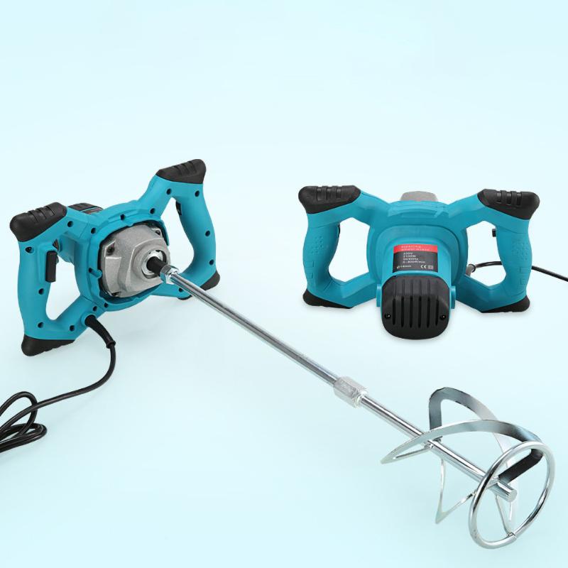 

Power Tool Sets Industrial Grade Electric Mixer Six Speed Adjustable Paint Cement Putty Powder Steering Wheel Multi Mixing Machine