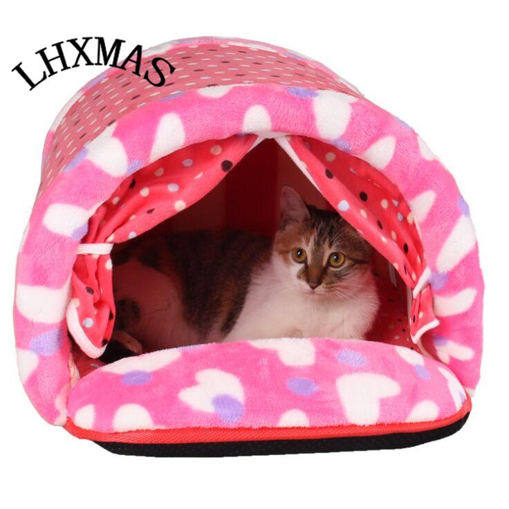 

Warm Soft Cat House Pet Sleeping Bag Dog Kennel Cat Bed Sleeping Bag Teddy D419