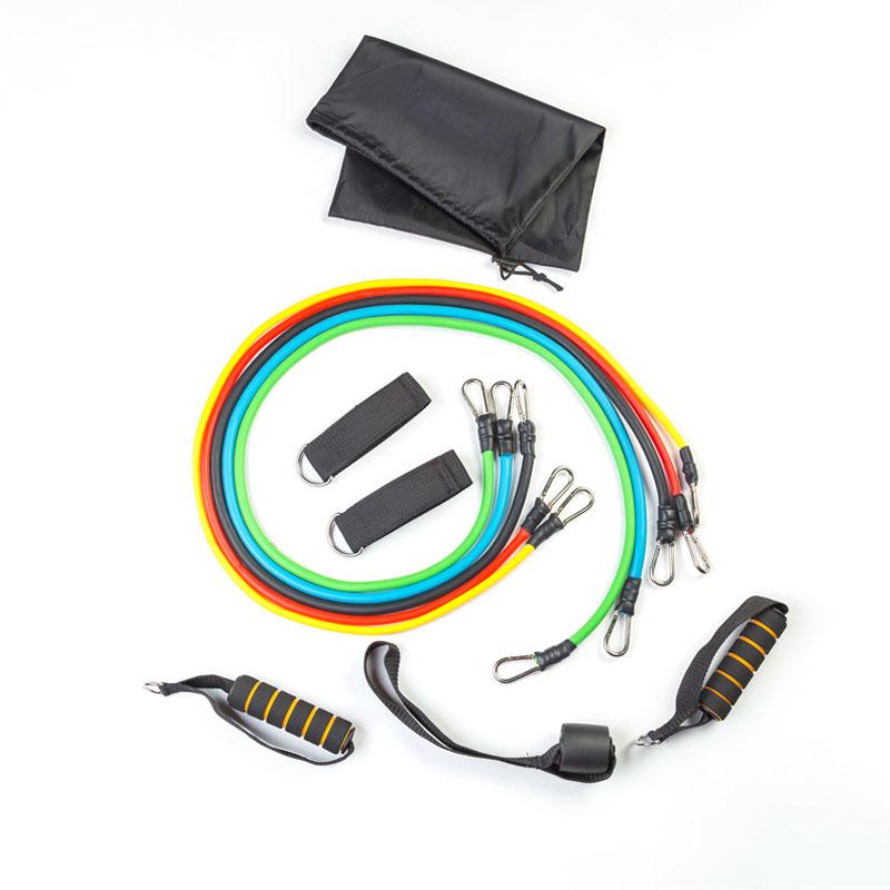 

11Pcs/Set Resistance Bands Gym Door Anchor Ankle Straps With Bag Kit Set Yoga Exercise Fitness Band Rubber Loop Tube Bands MJ