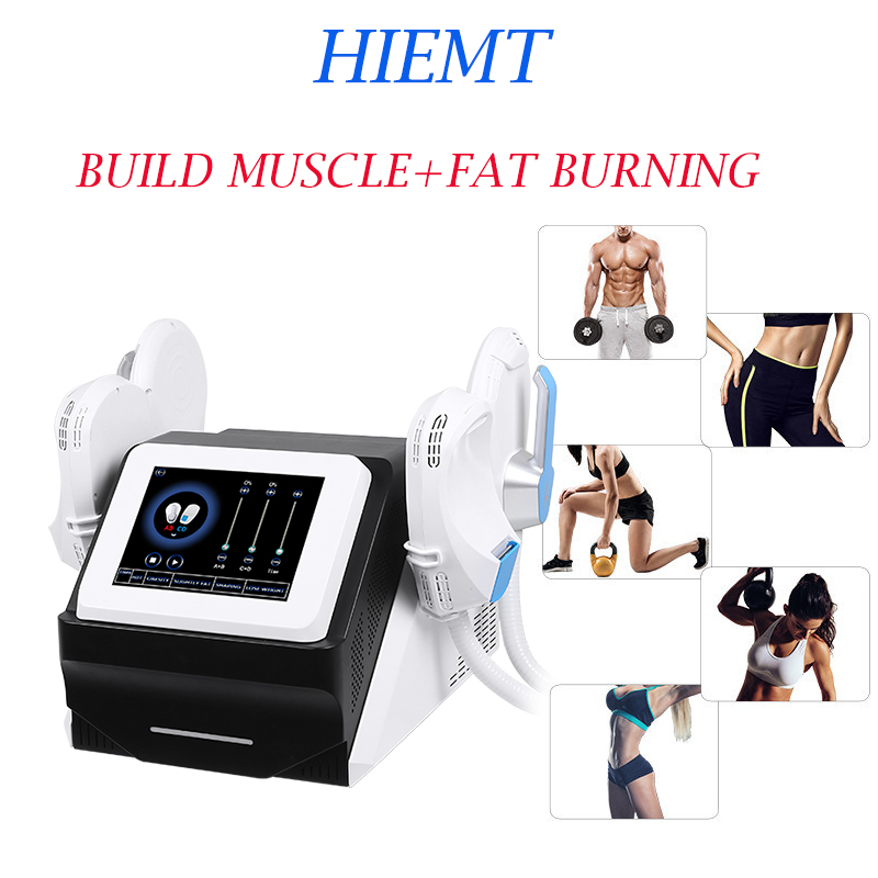 

4 handles Emslim Beauty Machine Fast Slimming Body Shape HIEMT High Intensity Focused Electromagnetic 7 Tesla Cellulite Removal Clinic Device