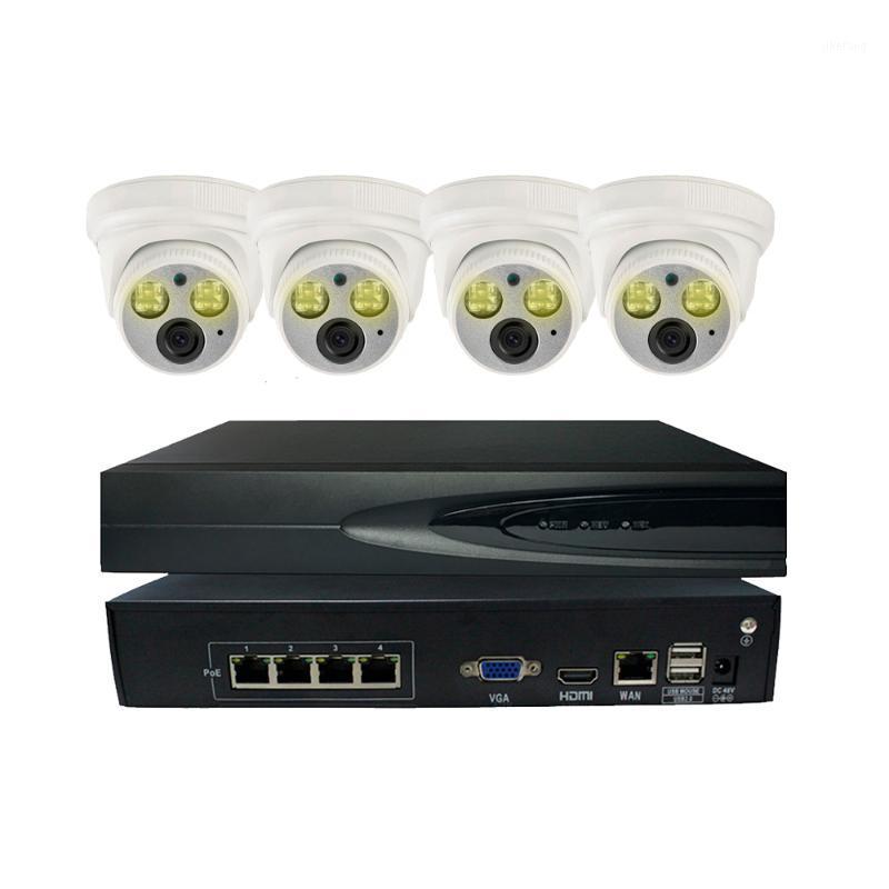 

HD 4CH Video Cameras System 3MP POE IP Camera Indoor 4CH POE NVR CCTV Kit Color Image at Night Vision1