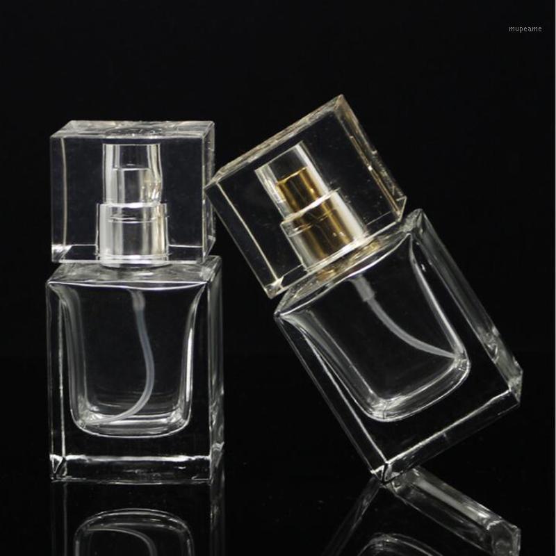 

High Quality 30ML Square Glass Bottle Refillable Perfume Spray Atomizer Bottle Used For Perfume Cosmetics Packaging Bottles1
