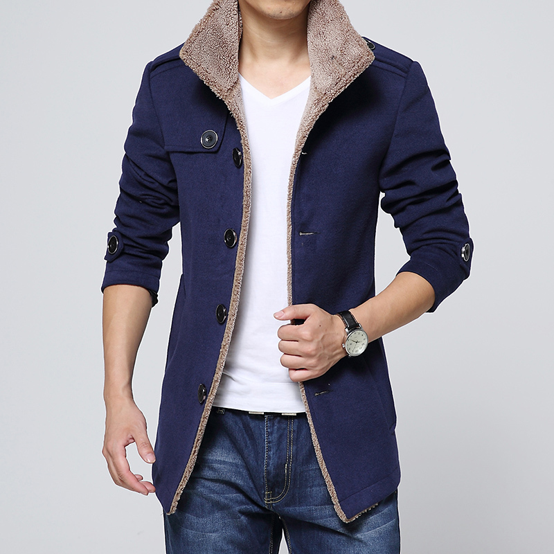 

2021 Color Pure Lamb New Men Jacket Finest of Panel Wool Keep Winter Warm From Leisure Fashion Coat AEUH, Black
