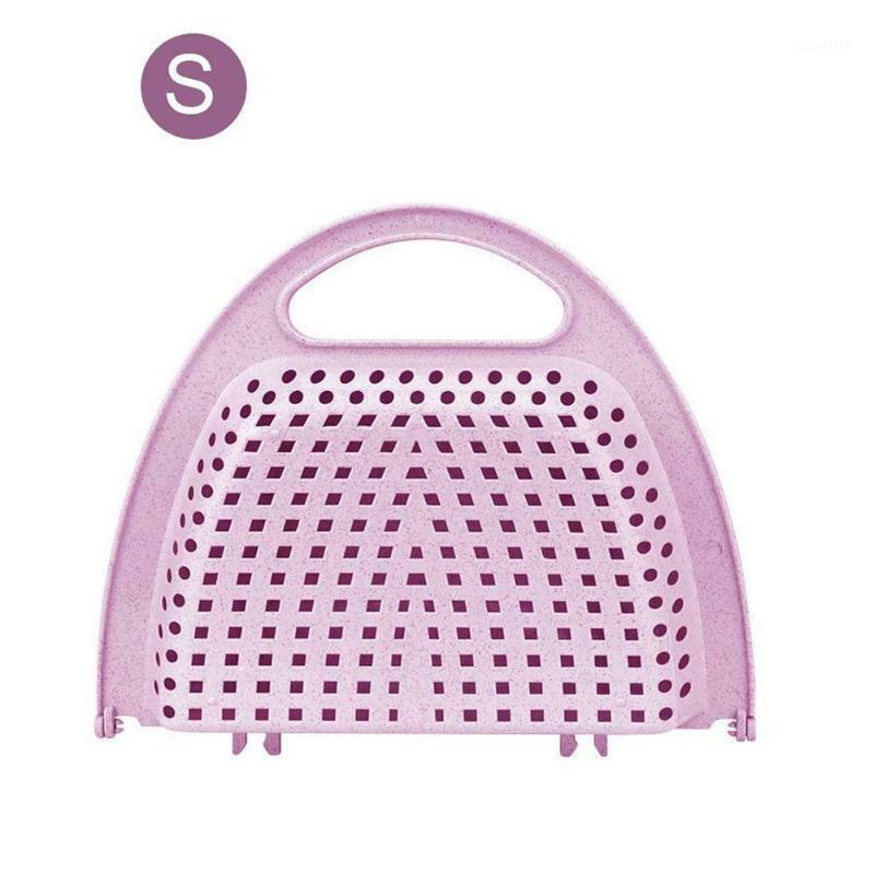 

Plastic Kitchen Folding Fruit Sink Strainer Dish Washing Drain Filter Basket for Home Kitchen DC1561