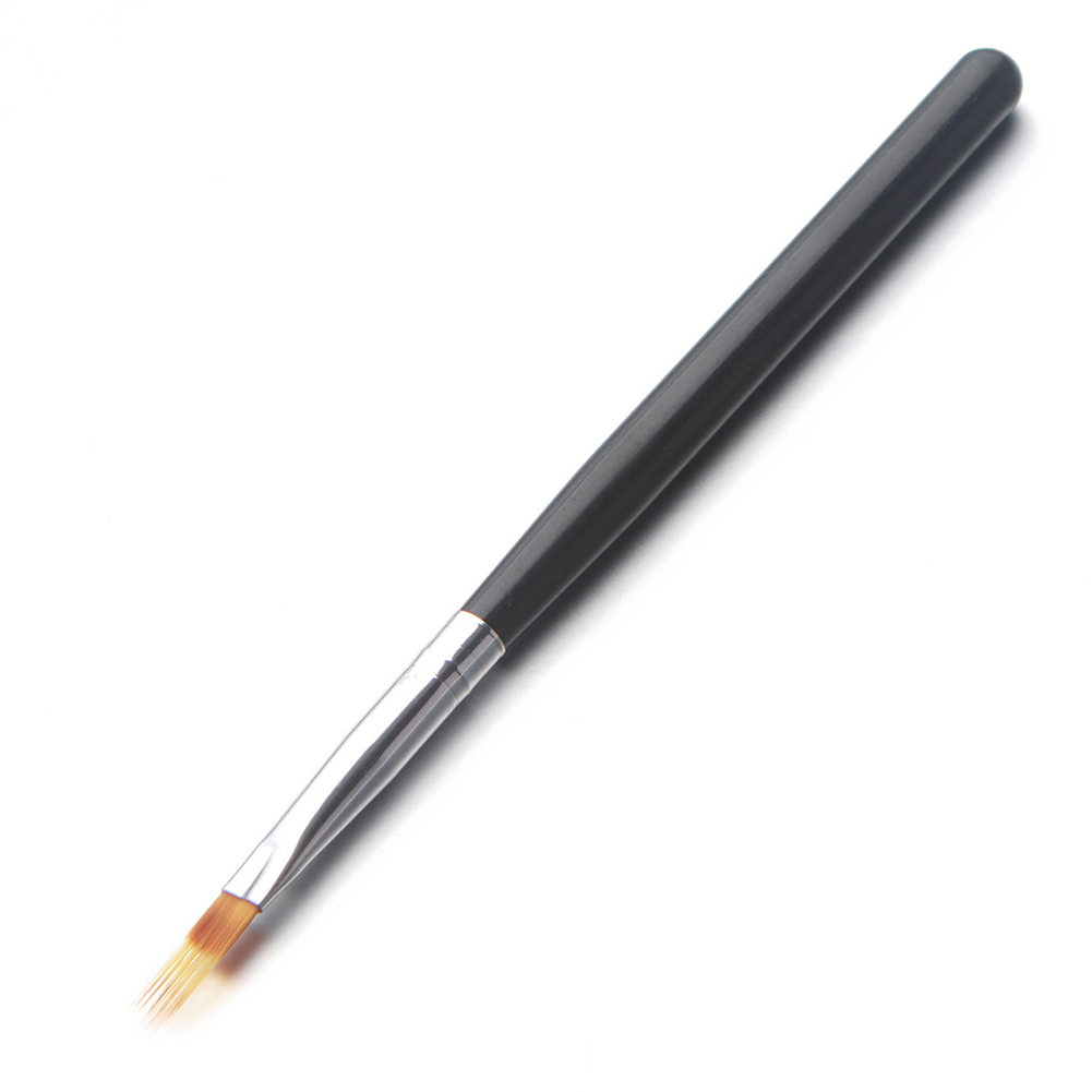 

UV Gel Nail Brush Black Handle Pens Dentate Portable Art Manicure Gradient Color Tools DIY
