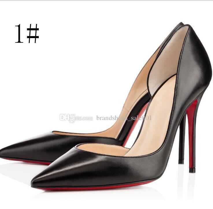 

2020 New Classic Christians Women Red Bottom Pumps High Heels Peep Toe Stiletto Dress Shoes Platform Patent Leather Matte color08CM 10CM, Black