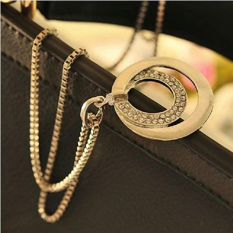 

Chokers 2021 Temperament Double Circle Interlock Clavicle Short Necklace Accesorios Mujer Chain For Women Fashion Collares